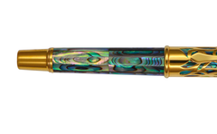 Blutinum - Rollerball Pen - New Zealand Abalone - Gold Plated