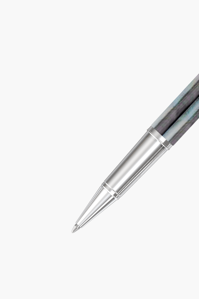 Khue Van Pen – Tahitian Black Pearl – White Gold Plated
