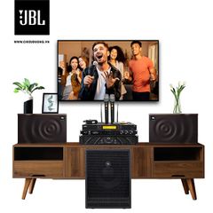 Bộ dàn Karaoke SP009424: Loa JBL MK 8, Loa Sub PROEL S10A, Cục đẩy công suất Wharfedale Pro XR 1500, Vang số LSPRO K-600, Micro không dây LSPro L330 Plus