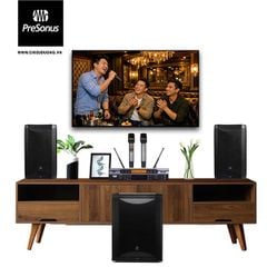 Bộ dàn Karaoke SP009520: 2 Loa PreSonus AIR XD 10, Vang số LSPro KX-880, Micro LSPro M450, Loa PreSonus AIR XD Sub 15