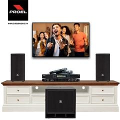 Dàn âm thanh SP009251: 2.1 Proel LT812A LITE Series Active 3-Way SAT (8'' x 2) + SUB (12'' x 1) (Bộ)