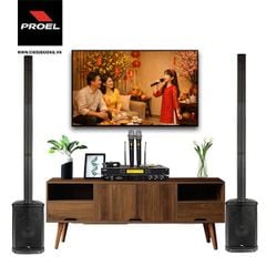 Bộ dàn Karaoke SP009421: 2 Loa PROEL Session 1, Vang số LSPRO K-600, Micro không dây LSPro L330 Plus