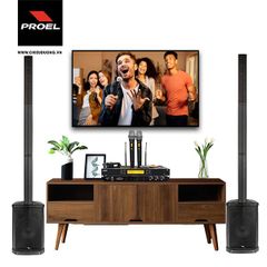 Bộ dàn Karaoke SP009421: 2 Loa PROEL Session 1, Vang số LSPRO K-600, Micro không dây LSPro L330 Plus