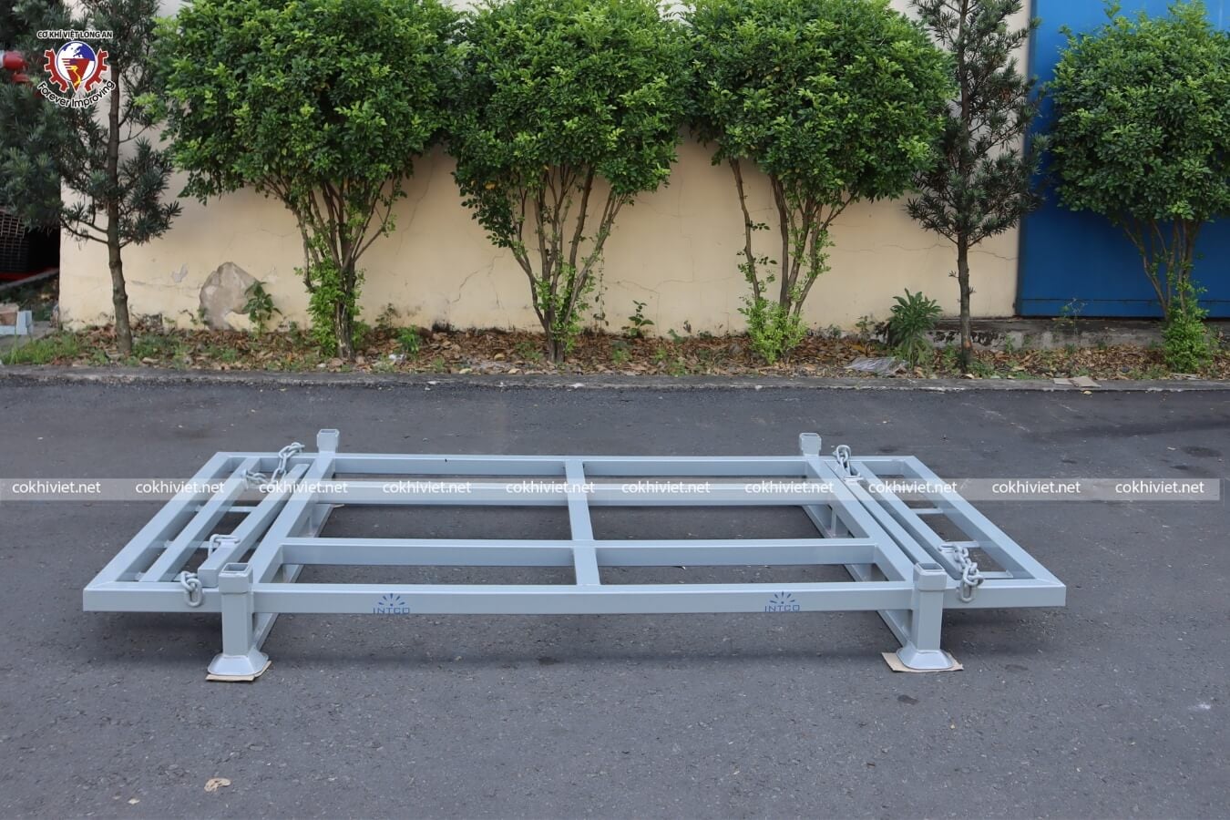 Pallet sắt xếp chồng tháo rời