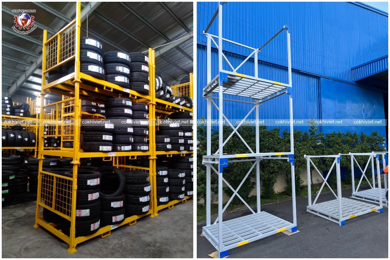 Các loại Pallet sắt xếp chồng | Giá tốt tại xưởng mới nhất