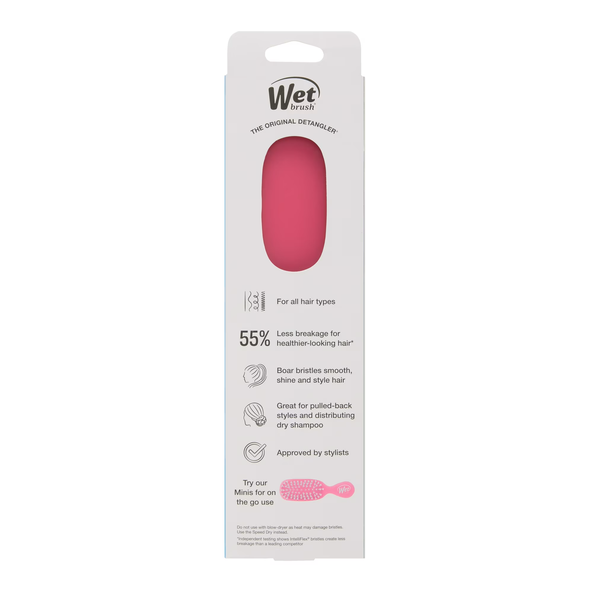 Lược chải tóc WB SMOOTH STYLER-FROST-PINK