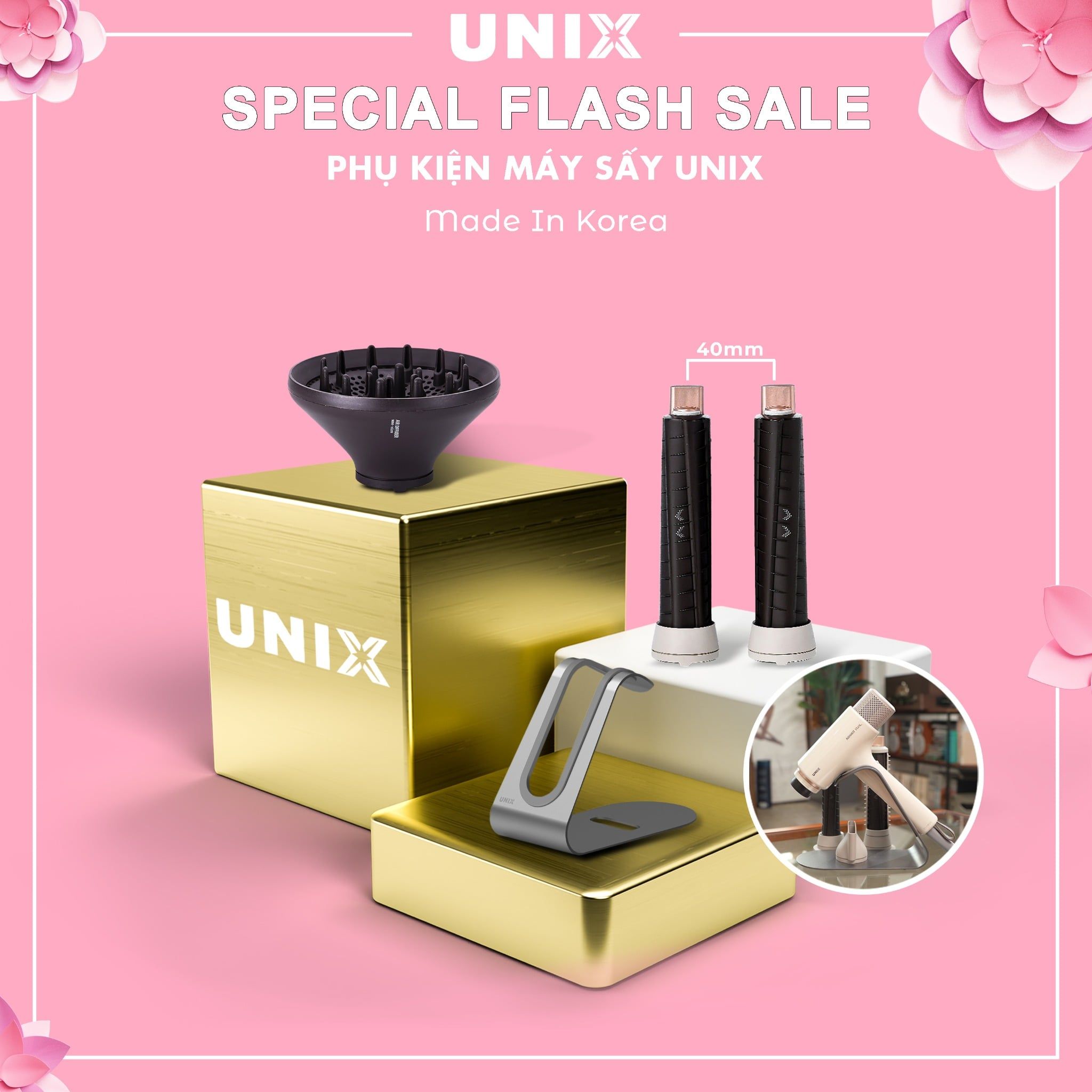 1004. Phụ kiện máy sấy UNIX DUAL MOTION