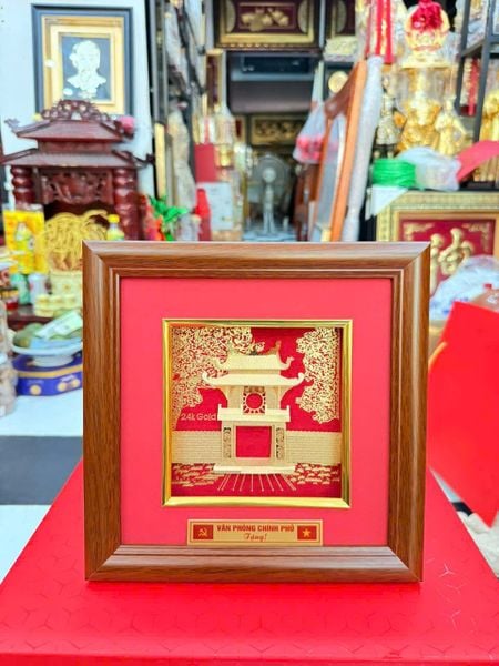  Tranh Khuê Văn Các - Văn Miếu Mạ Vàng cao cấp 