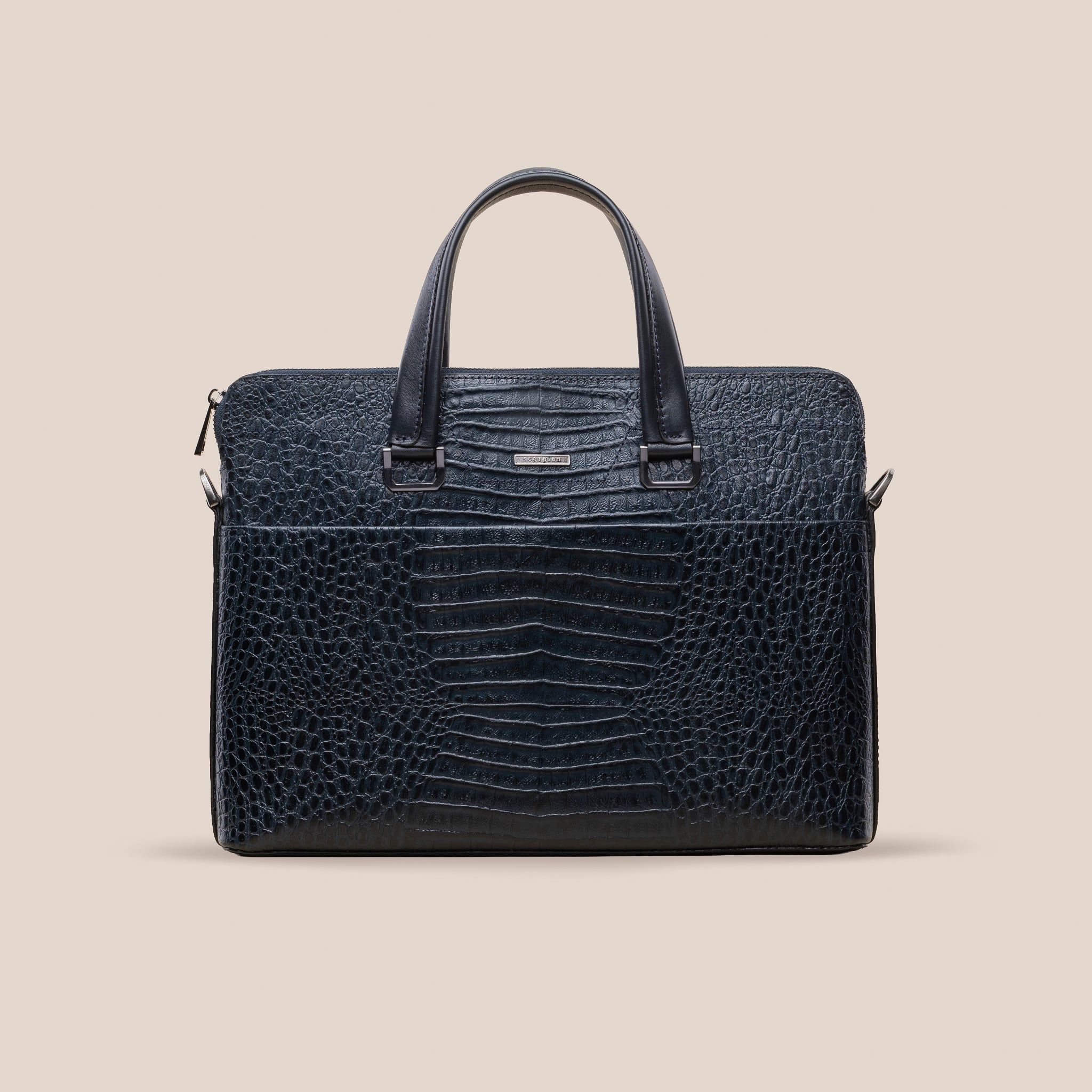  Cặp Da Laptop Nam Xanh Vân 26XV.119 