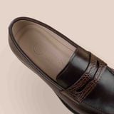  Giày Da Nam Loafer Nâu Trơn 28MC.76 