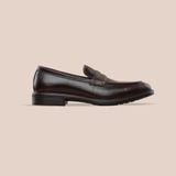  Giày Da Nam Loafer Nâu Trơn 28MC.76 
