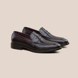  Giày Da Nam Loafer Nâu Trơn 28MC.71 