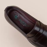  Giày Da Nam Loafer Nâu Trơn 28MC.71 