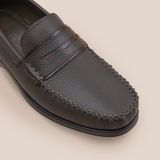  Giày Da Nam Moccasi Xanh Rêu 28MI.21 