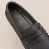  Giày Da Nam Moccasi Xanh Rêu 28MI.21 