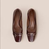  Giày Cao Gót Nữ Đỏ Mận 19E.28 