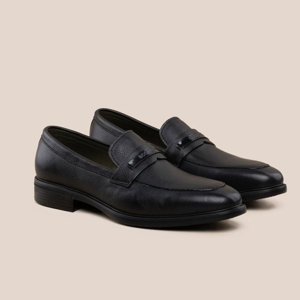  Giày Da Nam Loafer  Đen Hạt 28MC.54 
