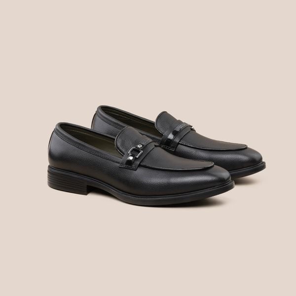  Giày Da Nam Loafer  Đen Hạt 28MC.55 