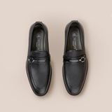  Giày Da Nam Loafer  Đen Hạt 28MC.55 