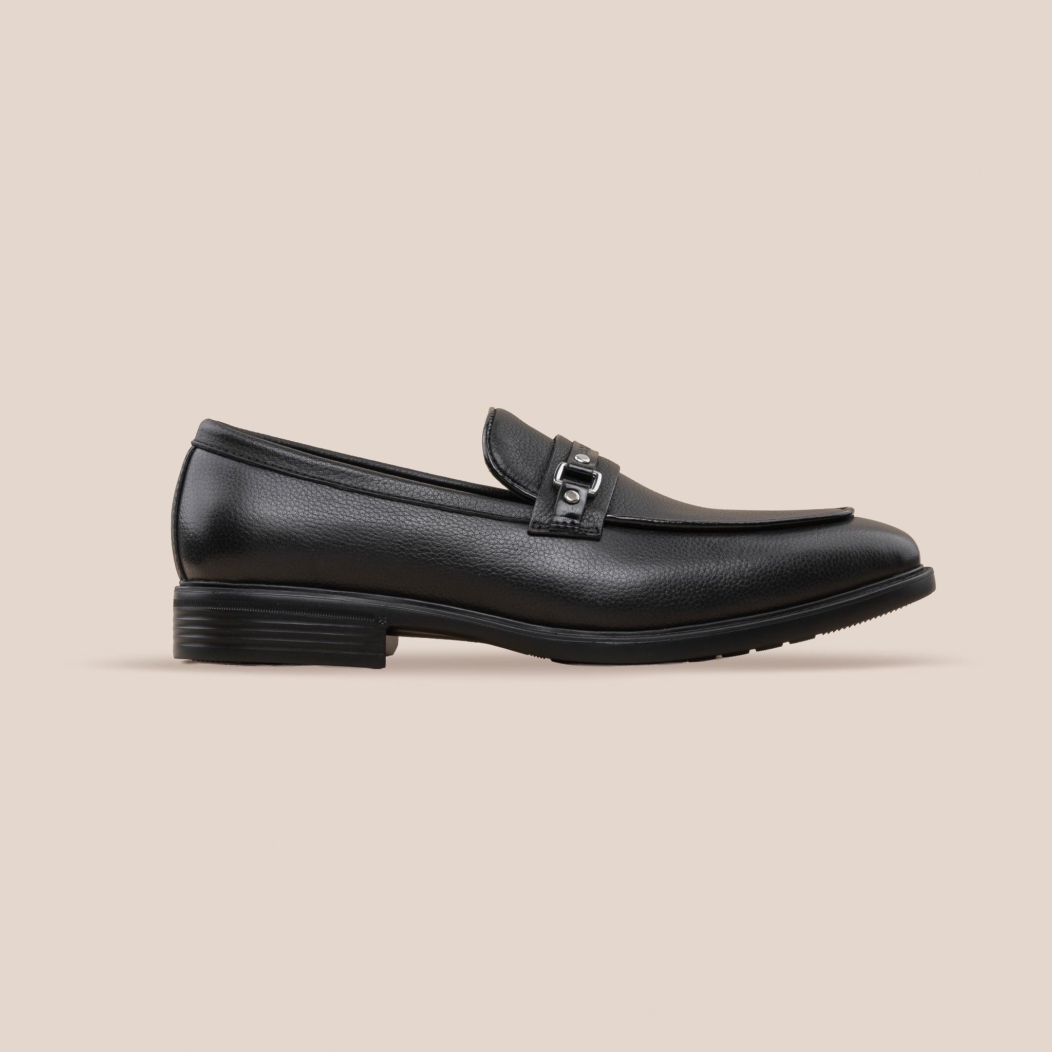  Giày Da Nam Loafer  Đen Hạt 28MC.55 
