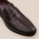  Giày Loafer Nam Trơn Nâu 28MC.69 