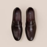  Giày Loafer Nam Trơn Nâu 28MC.69 