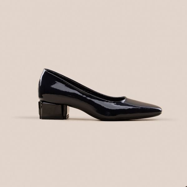  Giày Cao Gót Nữ Xanh Tím Than Bóng 19A.23 