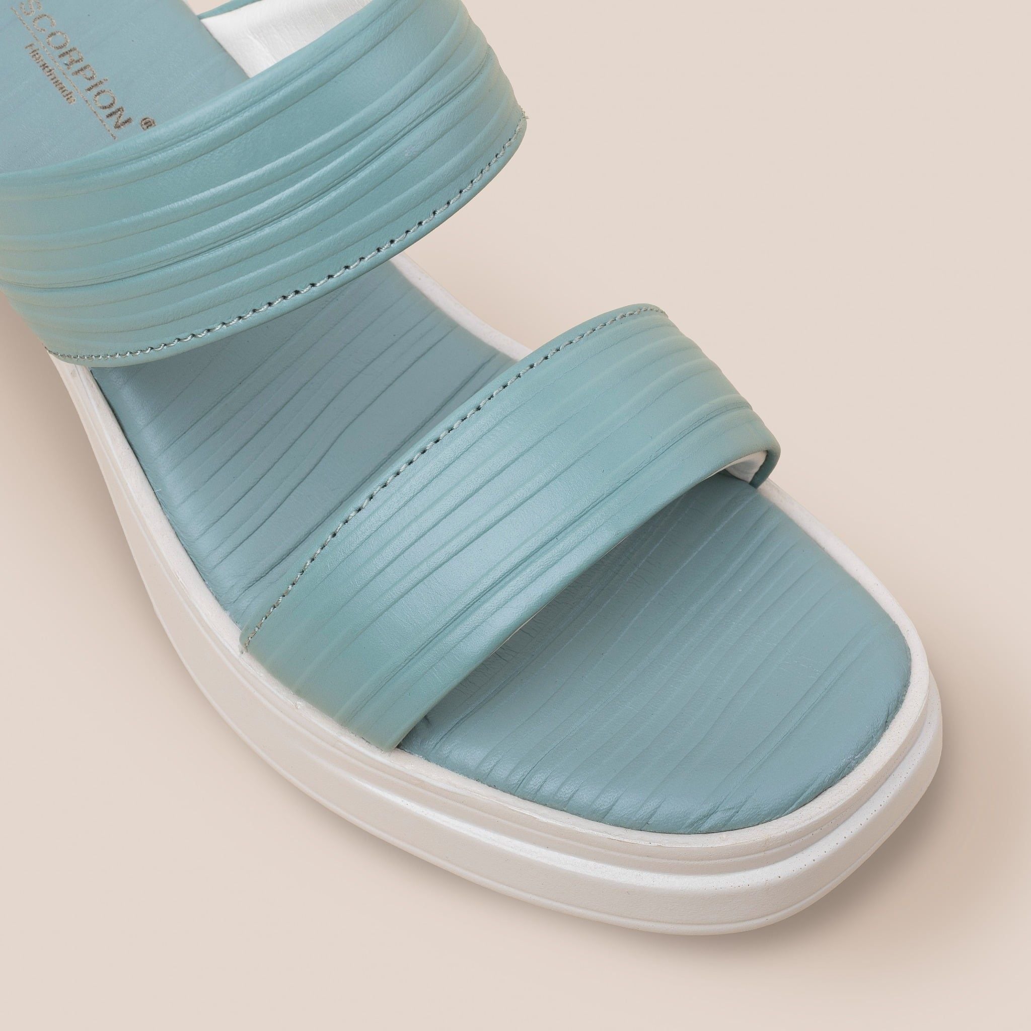  Giày Sandal Nữ Xanh Ngọc 19M.11 
