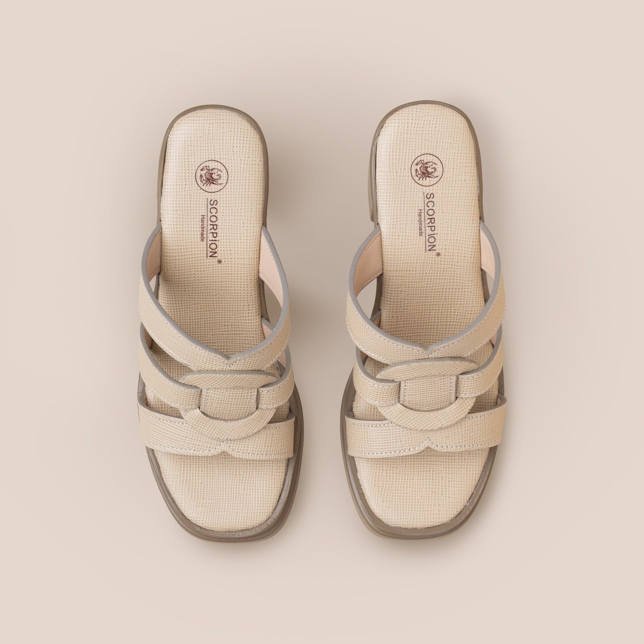  Giày Sandal Nữ Vàng Đất 19M.12 