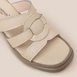  Giày Sandal Nữ Vàng Đất 19M.12 