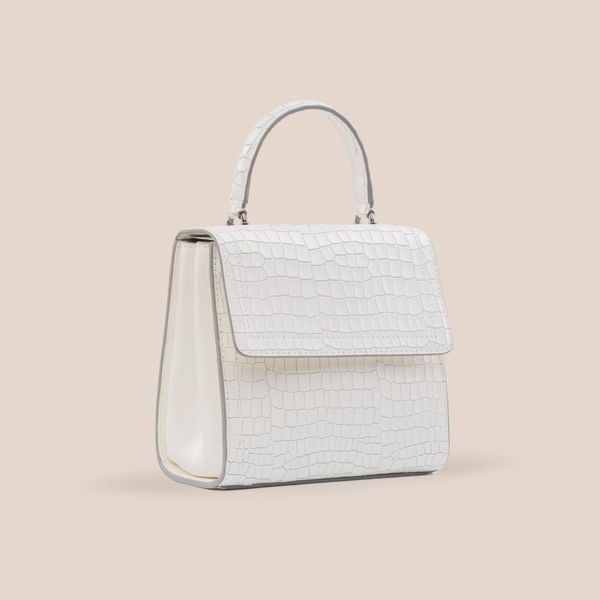  Túi Xách Nữ Da Vân Trắng 26T.215 