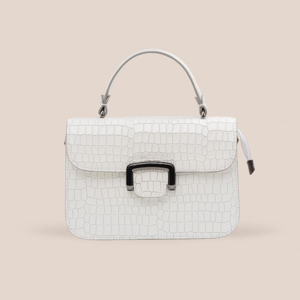  Túi Xách Nữ Da Vân Trắng 26T.23 