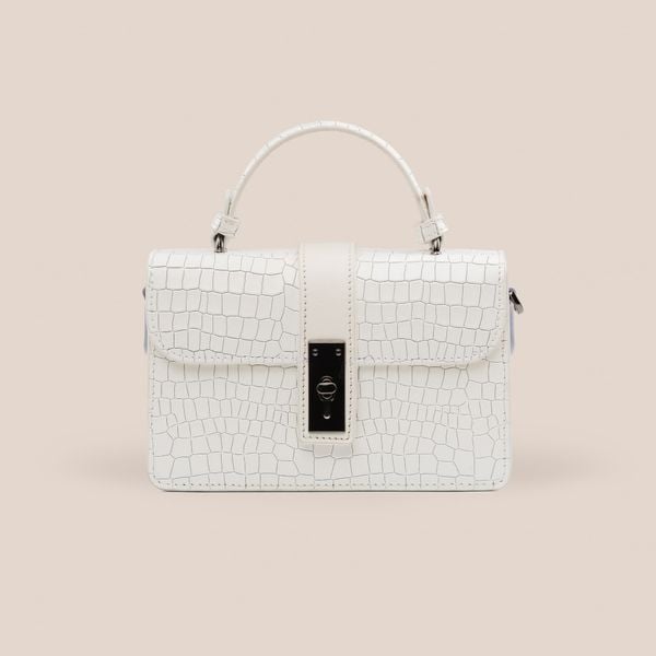  Túi Xách Nữ Da Vân Trắng 26TR.7 