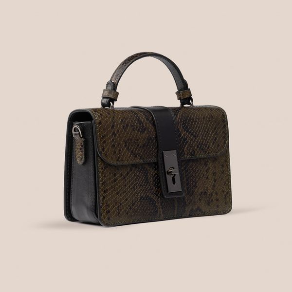  Túi Xách Nữ Da Vân Xanh Rêu 26R.7 