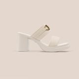  Giày Sandal Nữ Trơn Trắng 19M.8 
