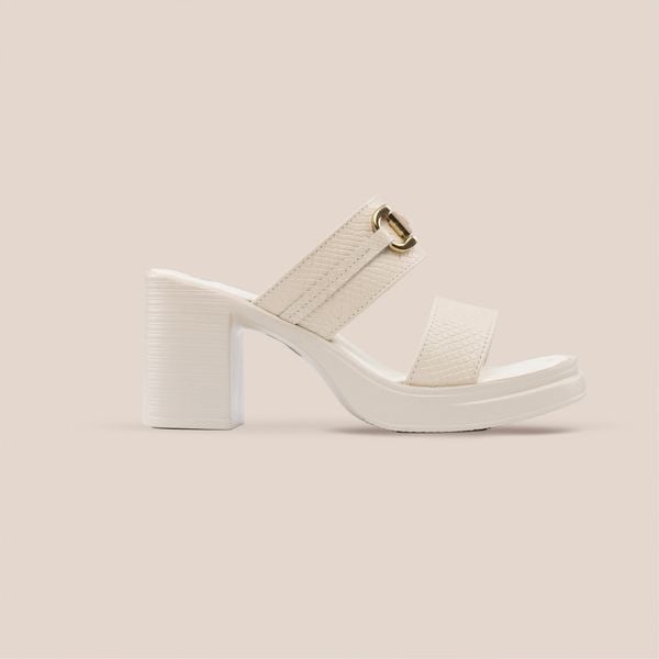  Giày Sandal Nữ Trơn Trắng 19M.8 