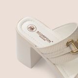  Giày Sandal Nữ Trơn Trắng 19M.8 