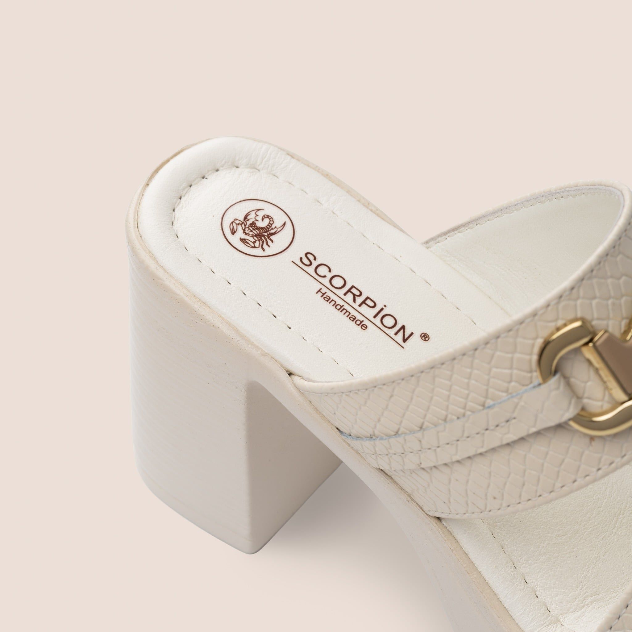  Giày Sandal Nữ Trơn Trắng 19M.8 