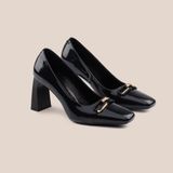  Giày Cao Gót Nữ Bóng Đen 19A.32 