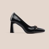  Giày Cao Gót Nữ Bóng Đen 19A.32 