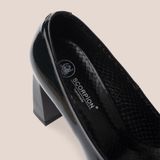  Giày Cao Gót Nữ Bóng Đen 19A.32 