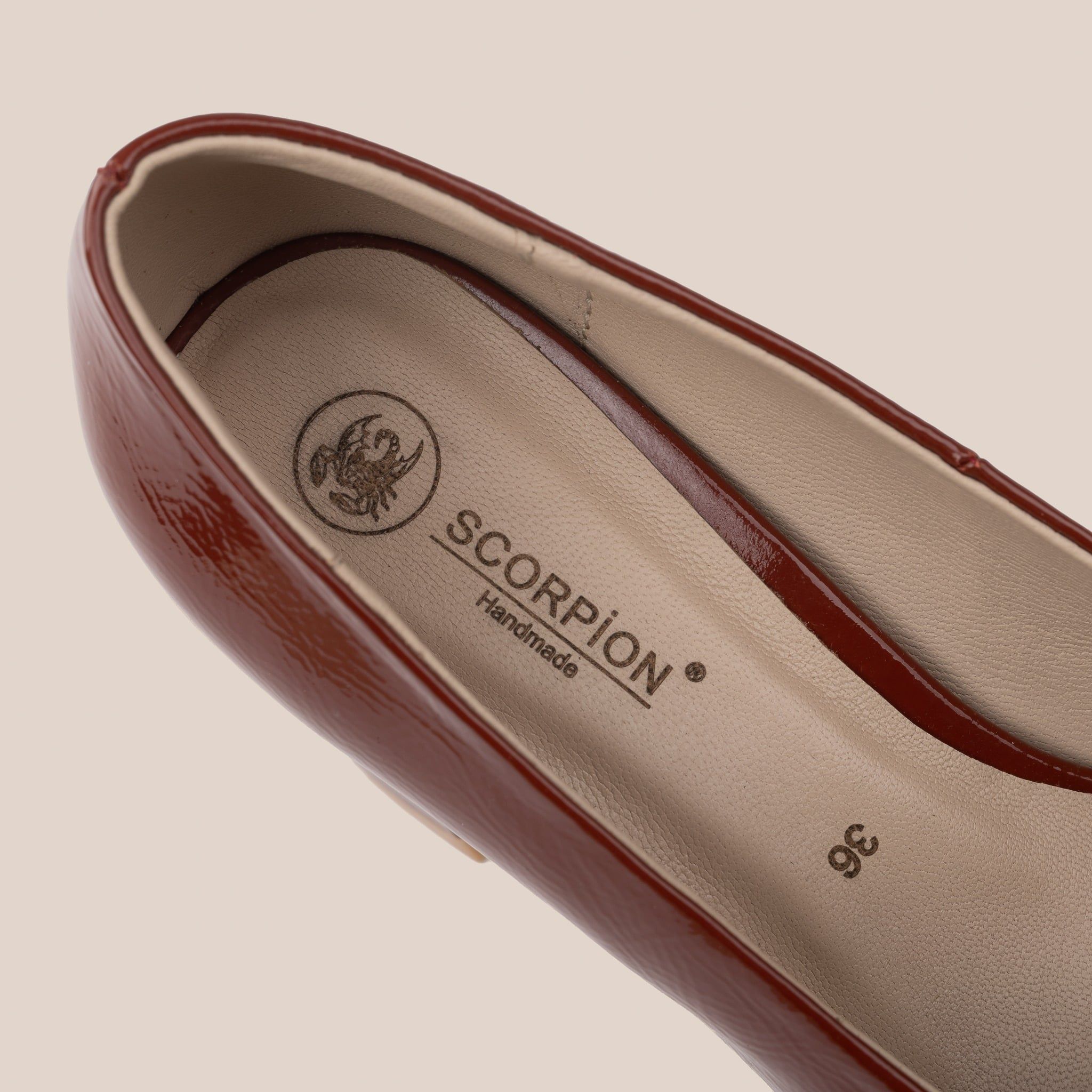  Giày Cao Gót Nữ Bóng Đỏ Đậm 19N.9 