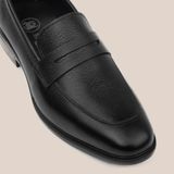  Giày Loafer Nam Trơn Đen 28MC.44 