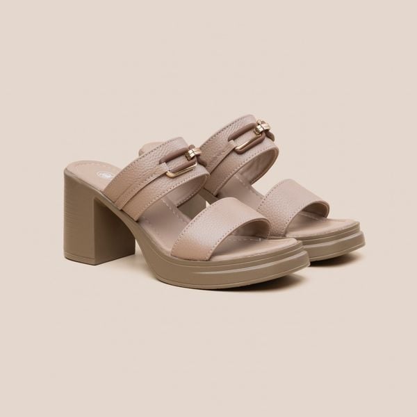  Giày Sandal Nữ Trơn Kem 19M.9 