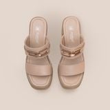  Giày Sandal Nữ Trơn Kem 19M.9 