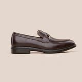  Giày Da Nam Loafer Nâu Trơn 28MC.70 