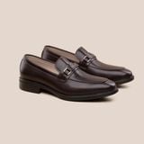  Giày Da Nam Loafer Nâu Trơn 28MC.70 