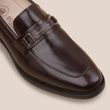  Giày Da Nam Loafer Nâu Trơn 28MC.70 