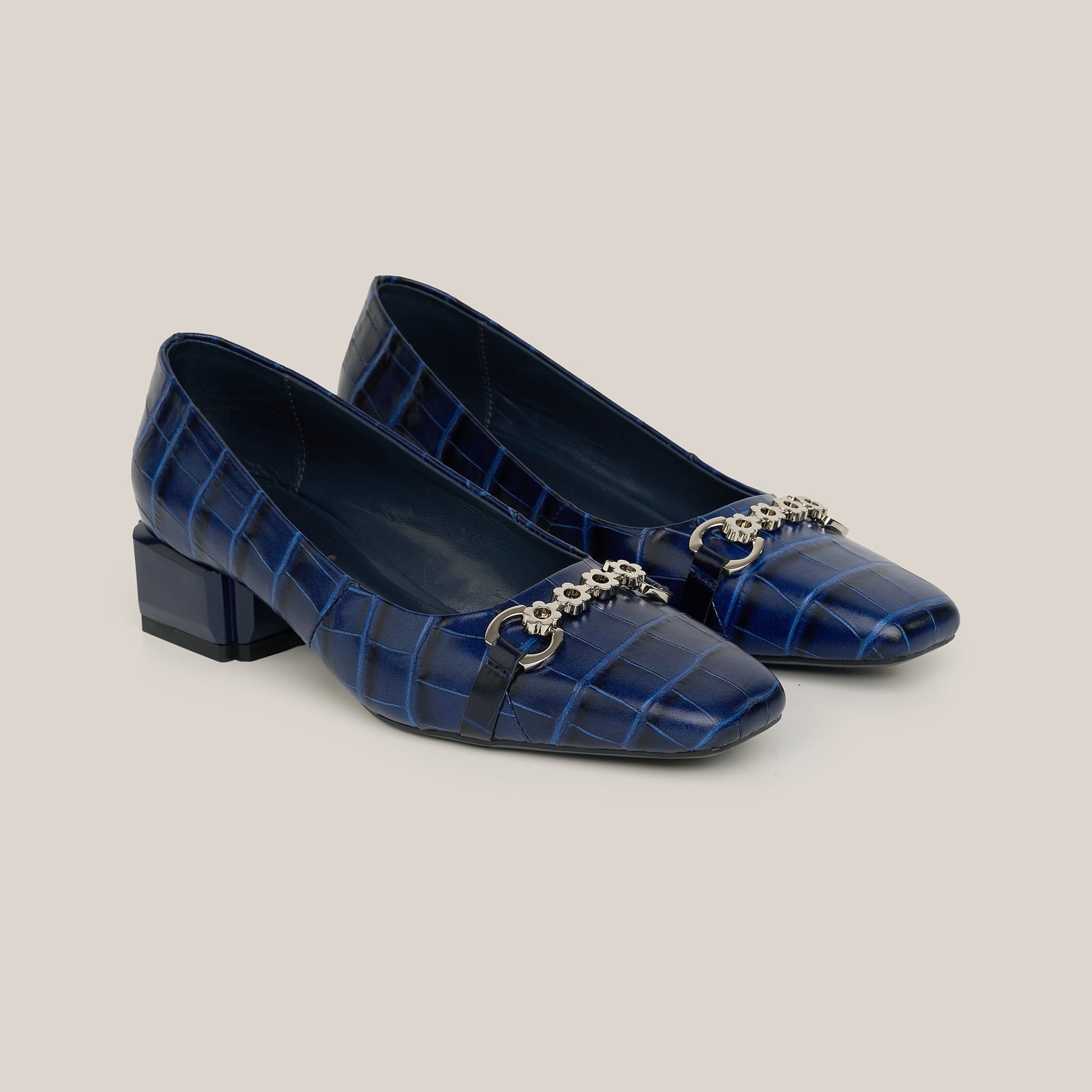  Giày Cao Gót Nữ Vân Xanh 19E.20 