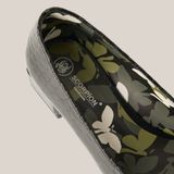  Giày Cao Gót Nữ Vân Bóng Đen 19E.21 